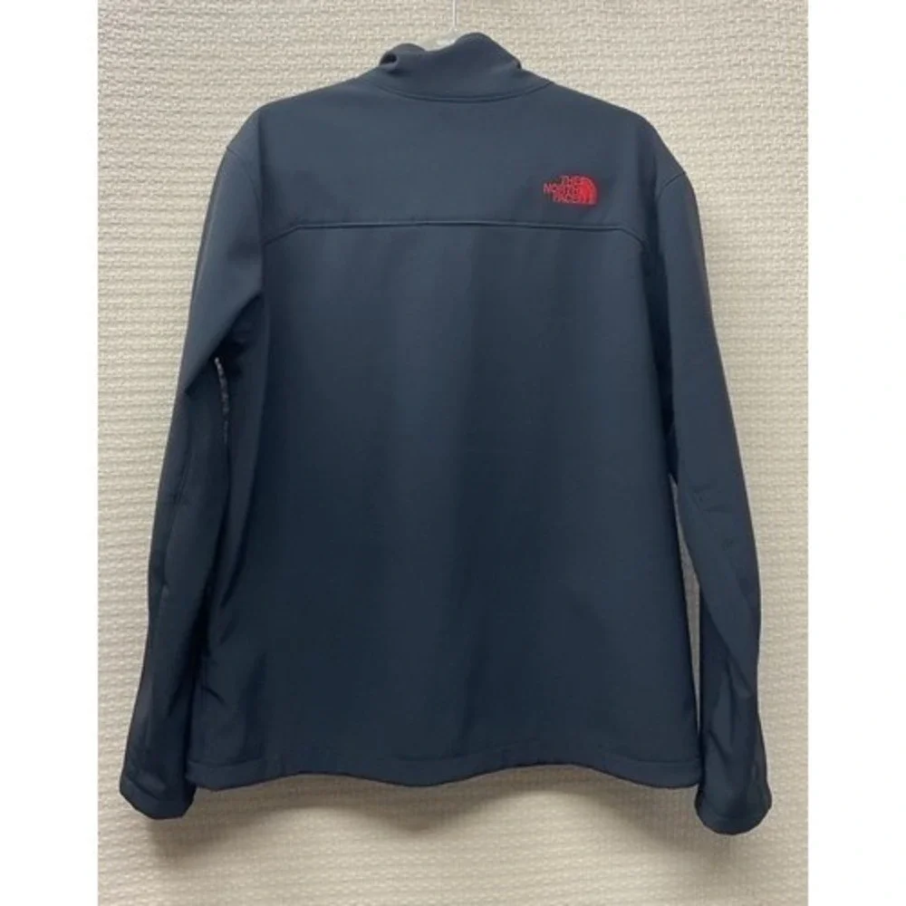 The North Face Apex Bionic Black/Red FullZip Fleece Lined Jacket Men L Nicaragua